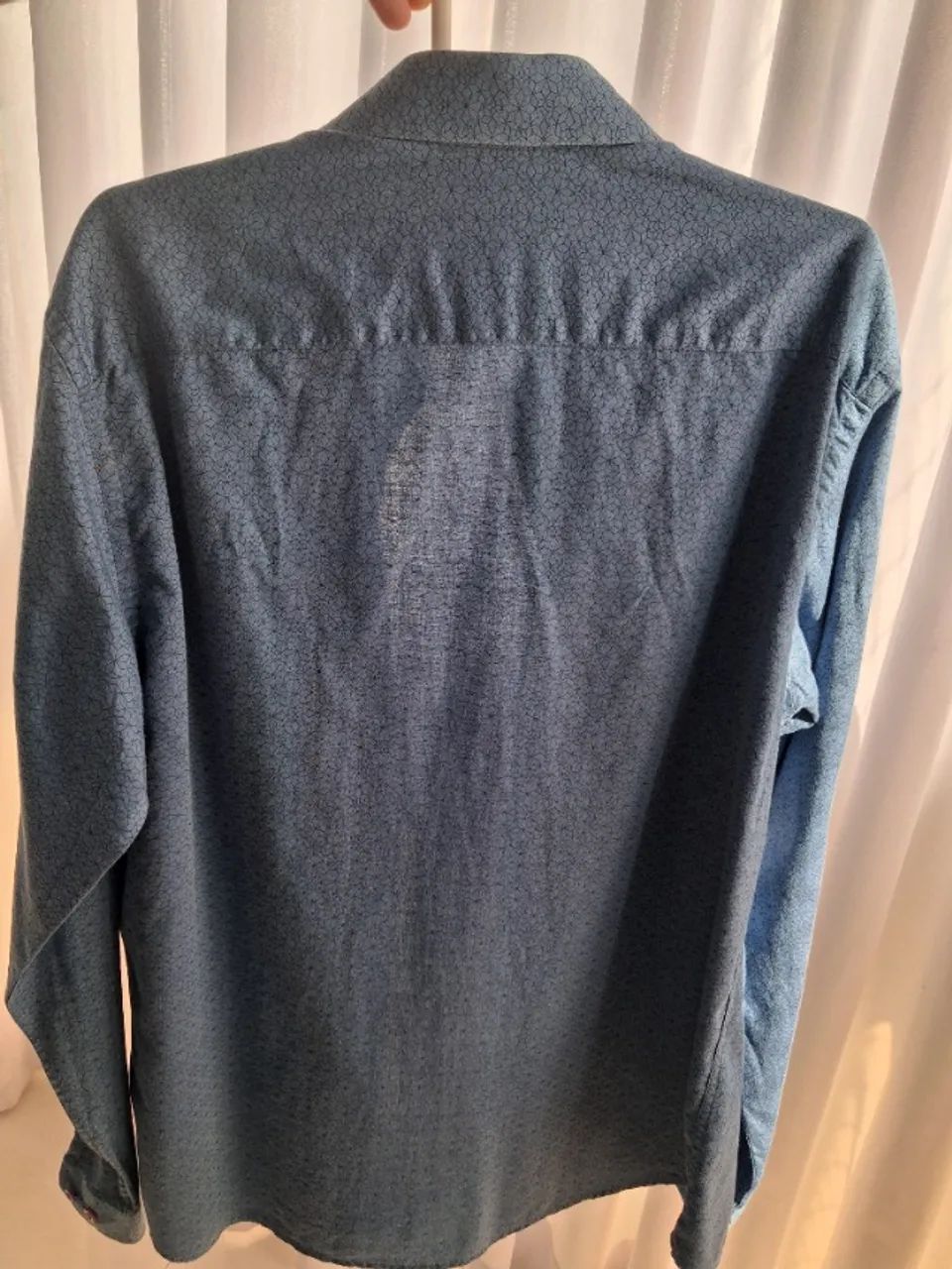Camisa Dudalina "Night" original azul clara em algodão Egípcio muito nova! - Foto 2