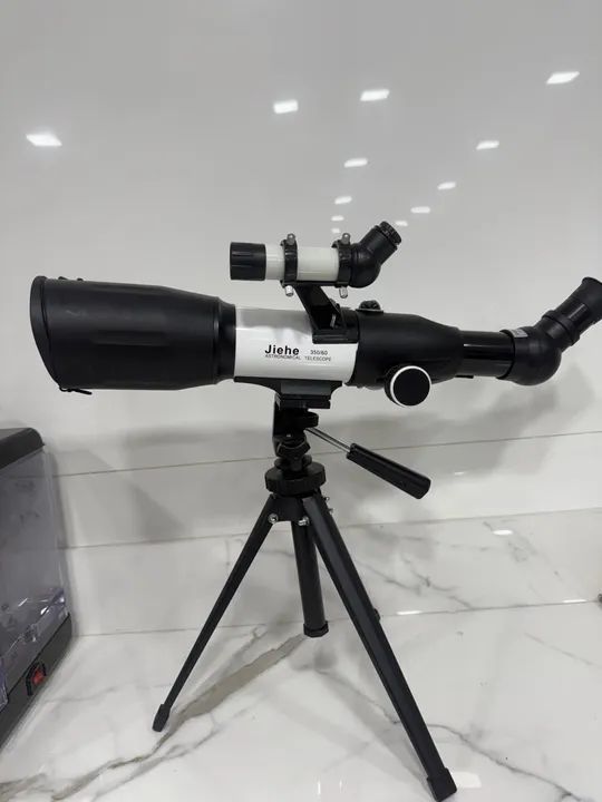 Telescópio Astronômica l  JIEHE  350x60 para observadores do céu 