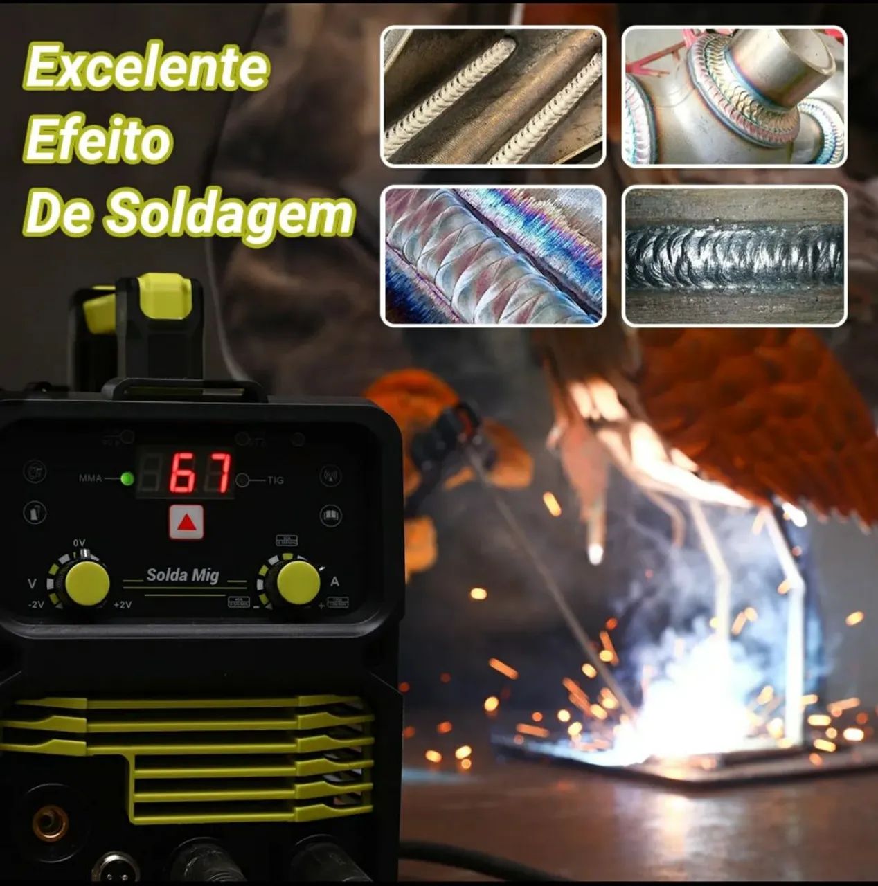 Maquina de solda mig sem gás  - Foto 5