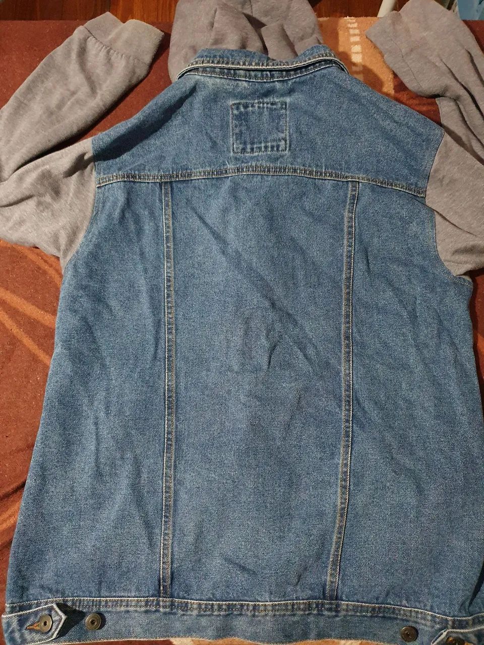 Jaqueta casaco moletom Jeans com Capuz - Foto 2