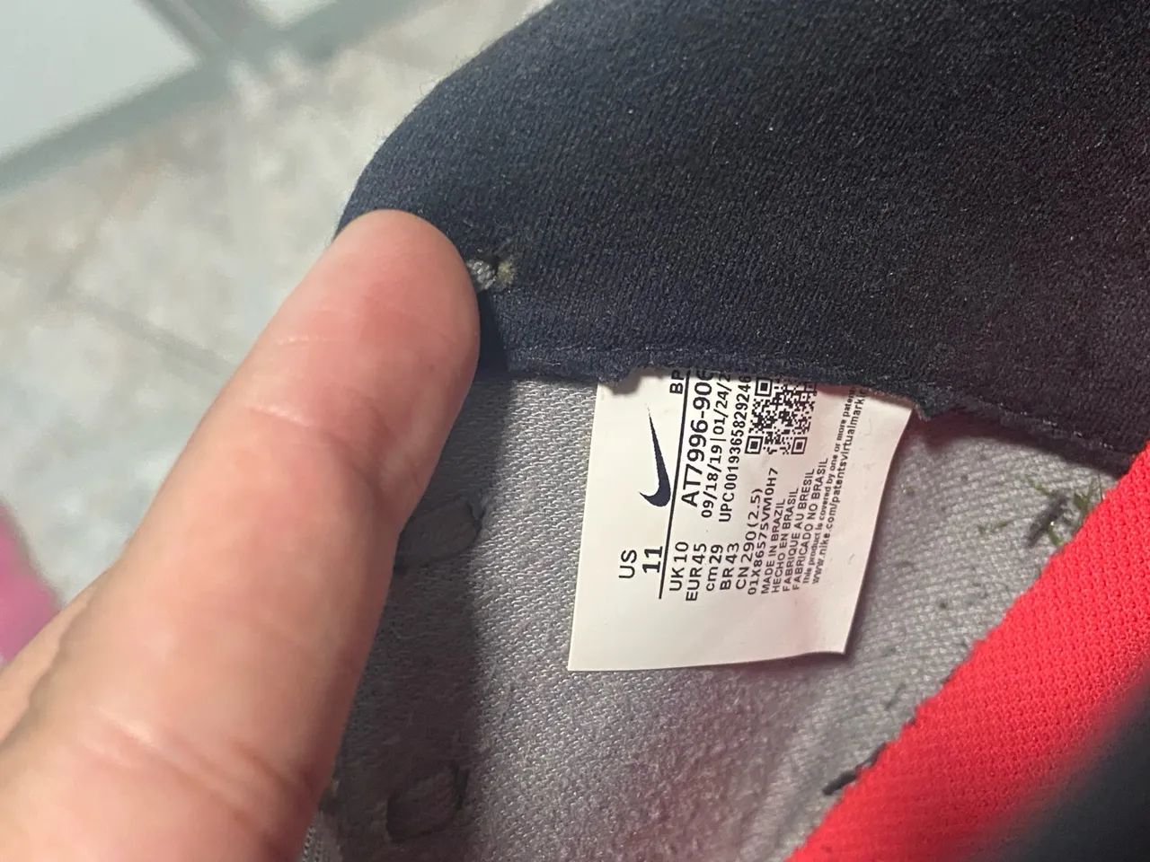 Chuteira Nike Mercurial Cinza e laranja  - Foto 2