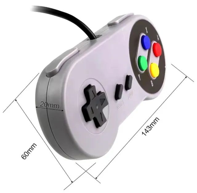 Kit 2 Controles Super Nintendo Usb Para Pc, Tvbox e Raspberry - Foto 5