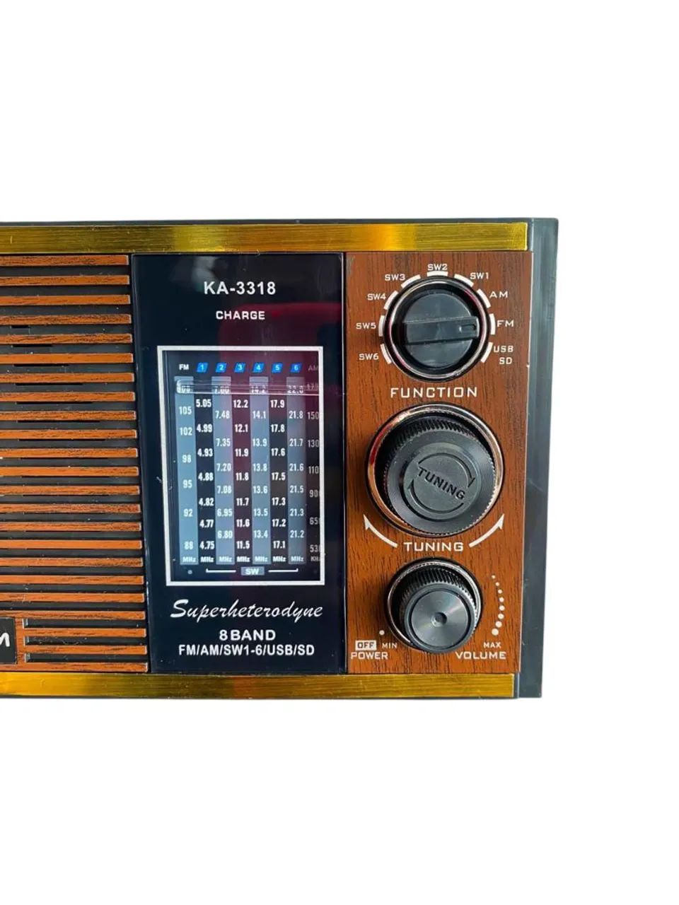 RÁDIO RETRÔ FM BLUETOOTH KAPBOM KA-3318 - Foto 4