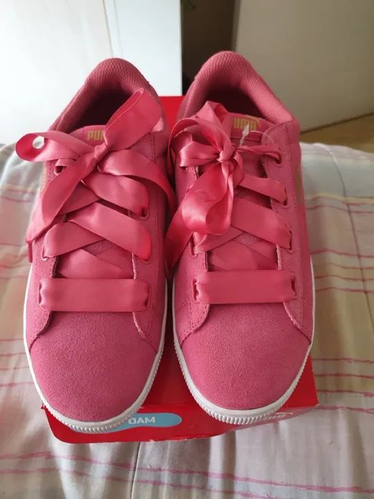 Tênis Puma Vikky Plataform sem uso N37 *Leia o Anúncio* - Foto 4