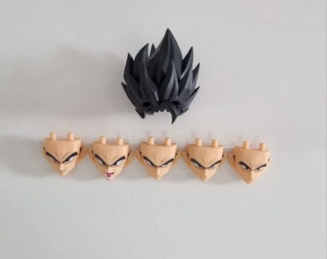 Cabeça/Head + 5 Rostos do Gogeta Tonsen/Kamione estilo Sh Figuarts paralelo