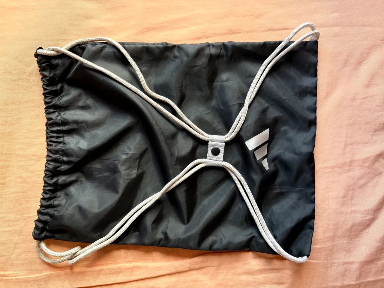 Mochila Saco Esportiva Preta Adidas - Foto 2