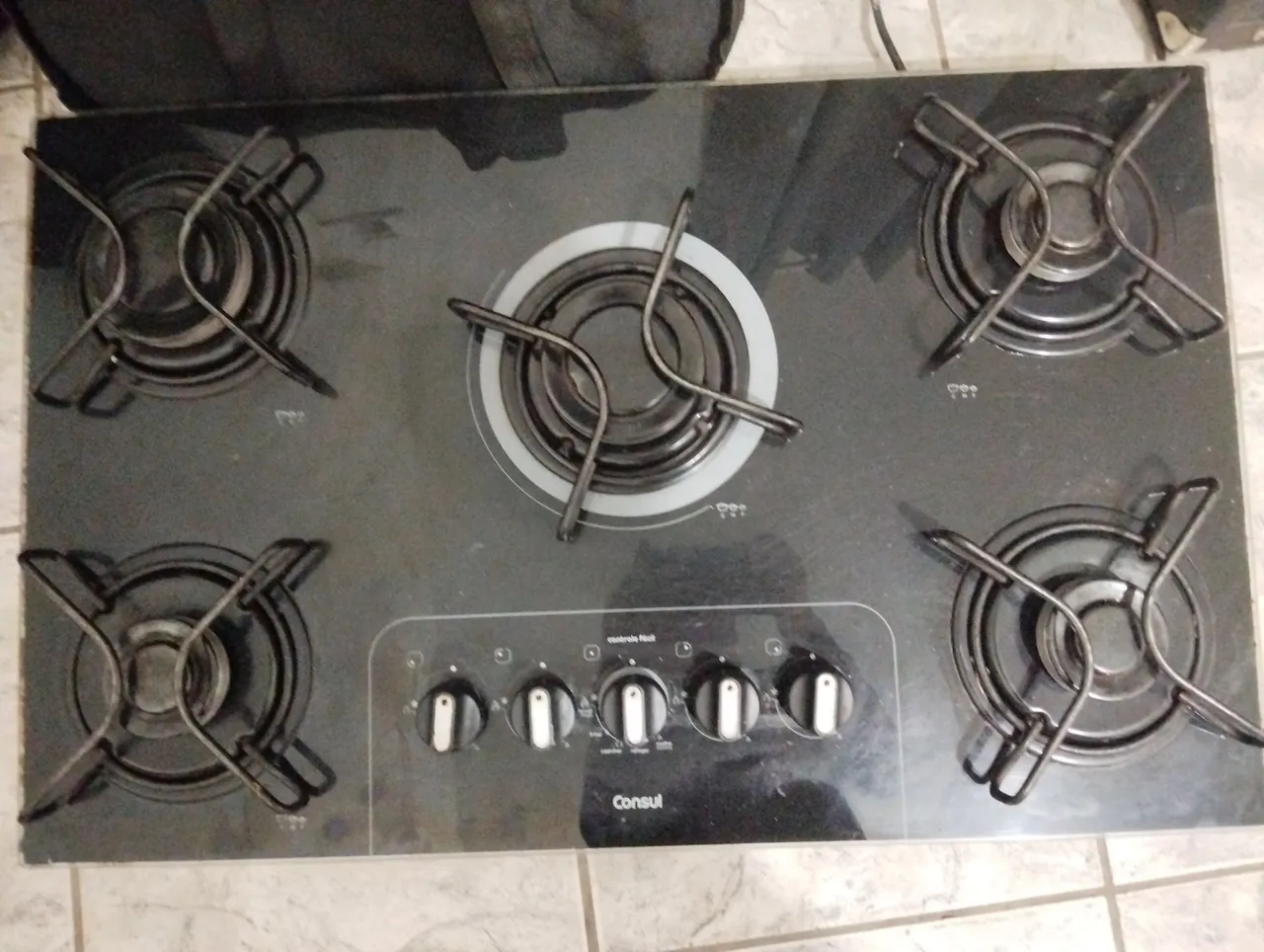 Cooktop Consul 5 Bocas + botijão cheio de gás 