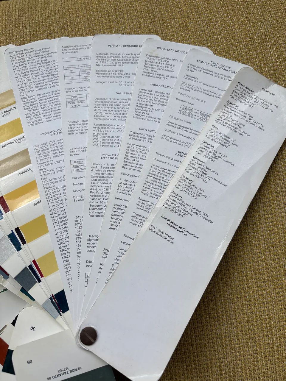 Catálogo de tintas automotivas  1996 - Foto 4