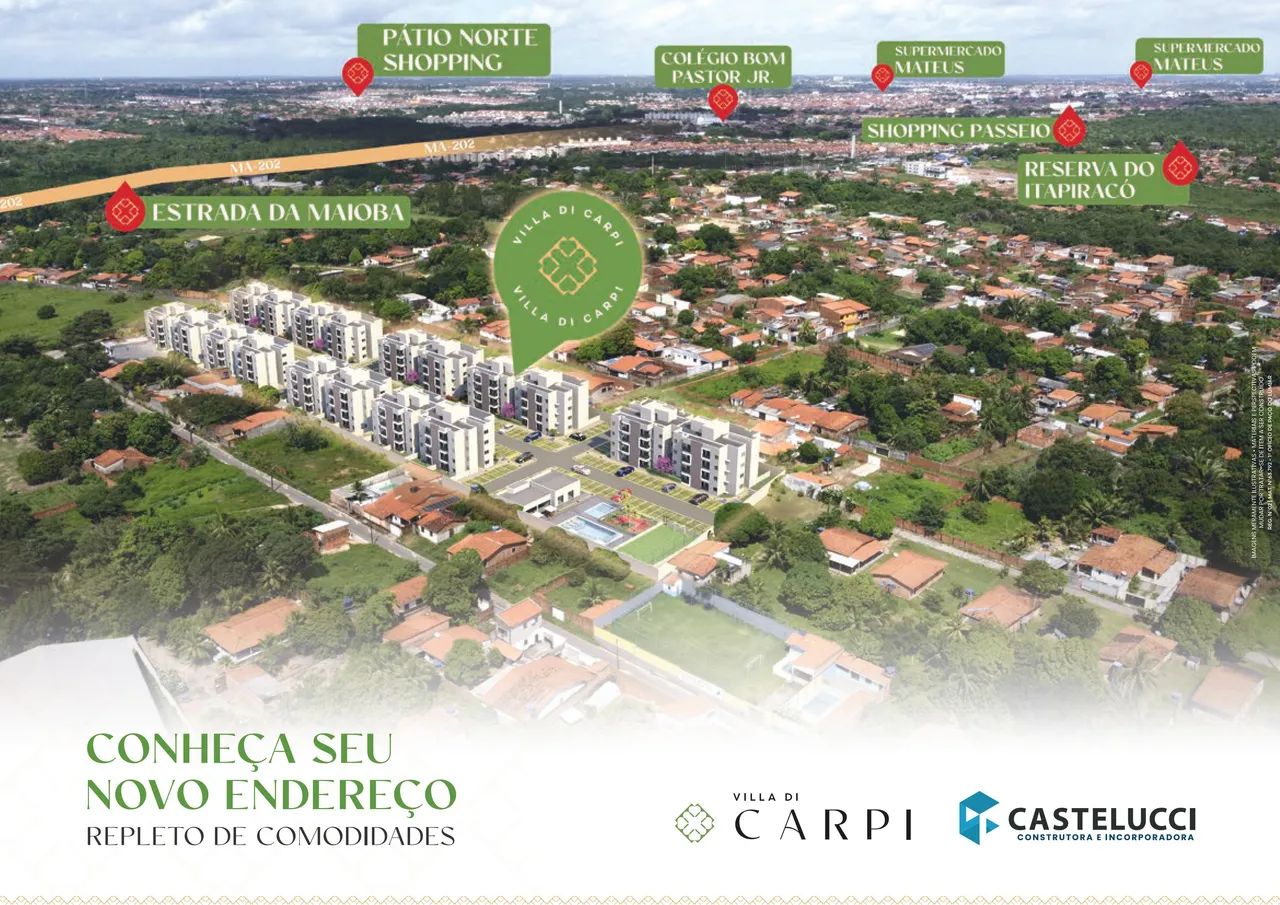 040- VILLA DI CARPI APARTAMENTO NO NOVO COAHTRAC COM VARANDA E SUITE - Foto 3