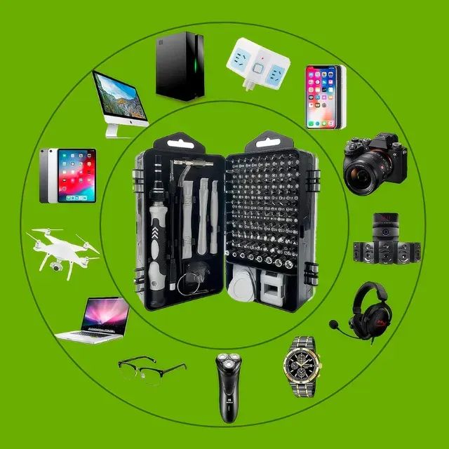 Maleta Kit Ferramentas de Precisão 115 Peças - Celular, Eletrônicos e Reparos - Foto 2