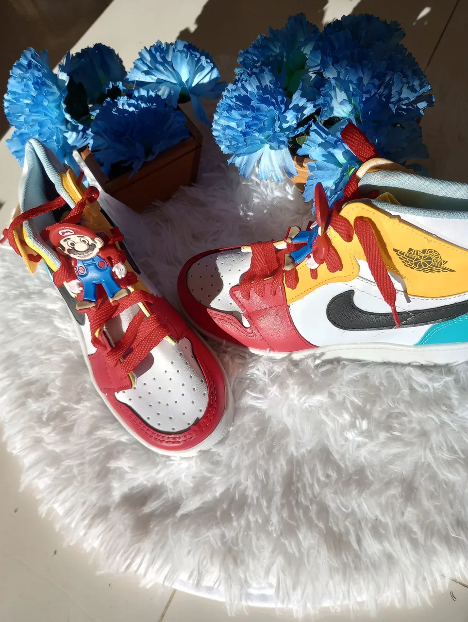 Tênis  botinha Nike Infantil Personalizado Mario Tam ,33 novo