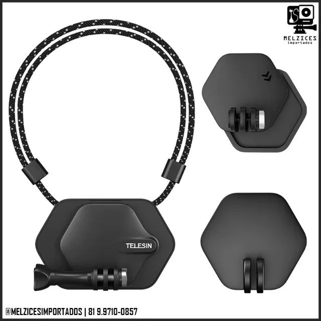 Telesin Kit Magnético Colar | Suporte Acessórios | Adesivo Nano Cola - Foto 2