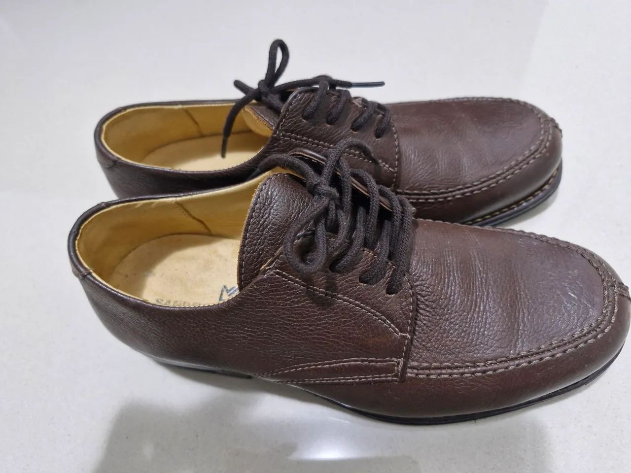Sapato Social Marrom Couro