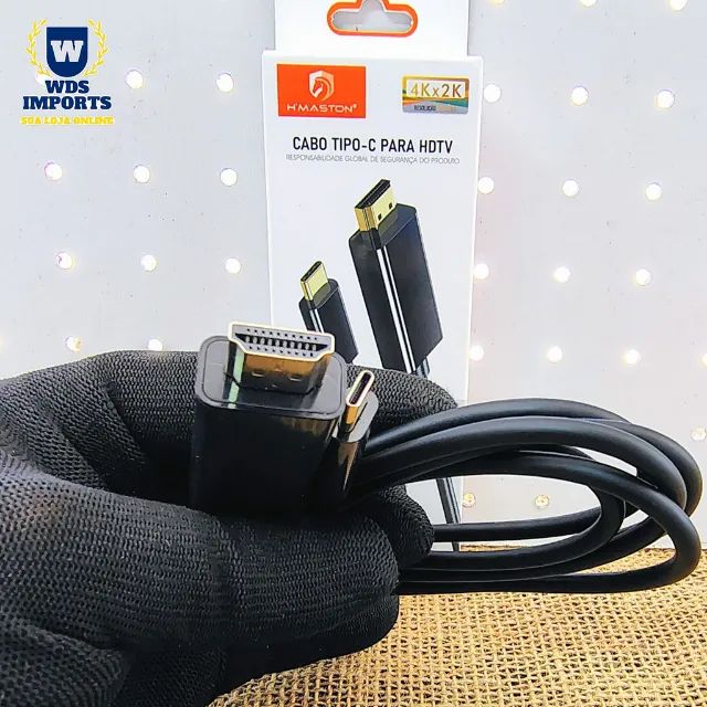 Cabo Adaptador Tipo C Para Hdmi Macho - Foto 2