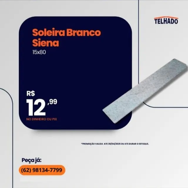 SOLEIRA BRANCO SIENA 15/80