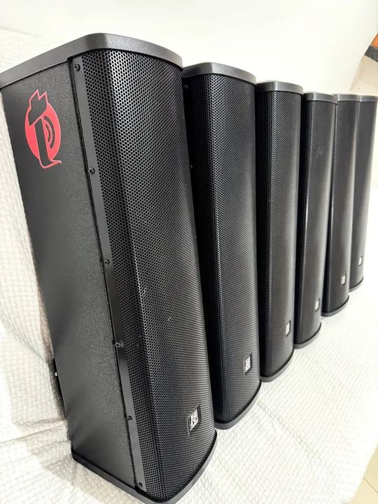 Caixa staner LINE Vertical Ativa 350W Preta SLR-504S