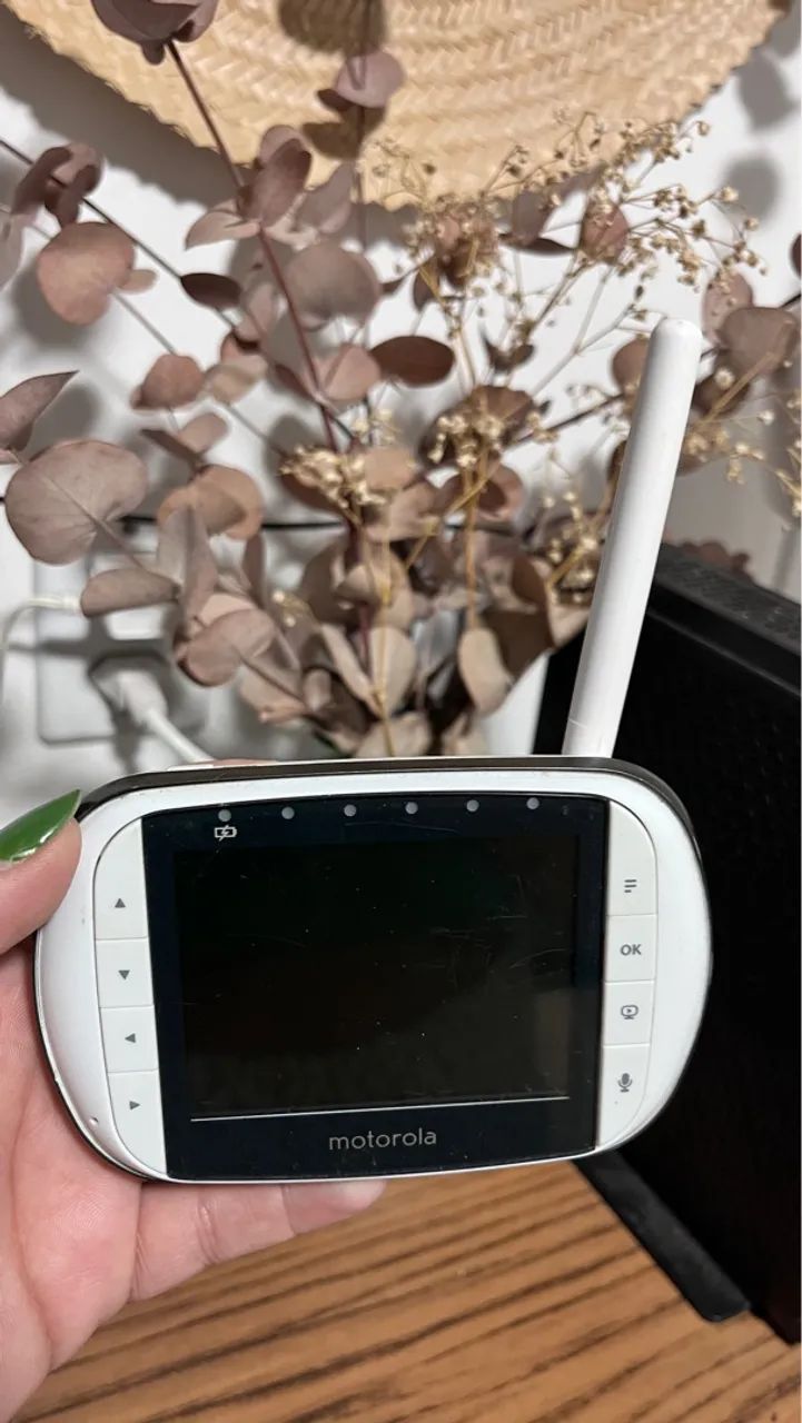 Babá Eletrônica Motorola MBP36SC Tela 3,5? Monitoramento da Temperatura Ambiente Rotação - Foto 4