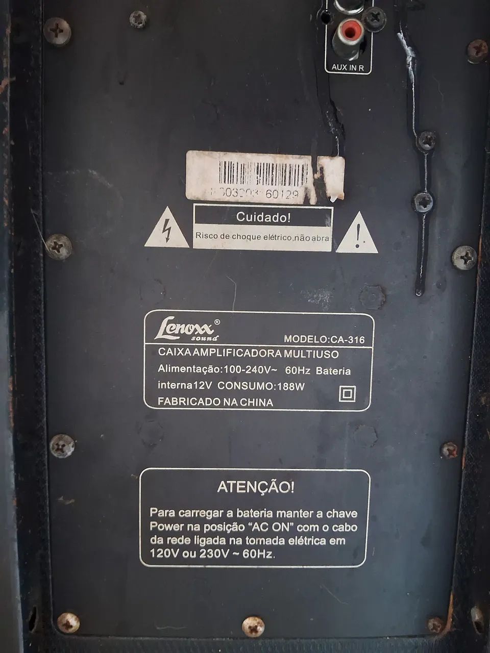 Caixa de Som Lenoxx CA-316