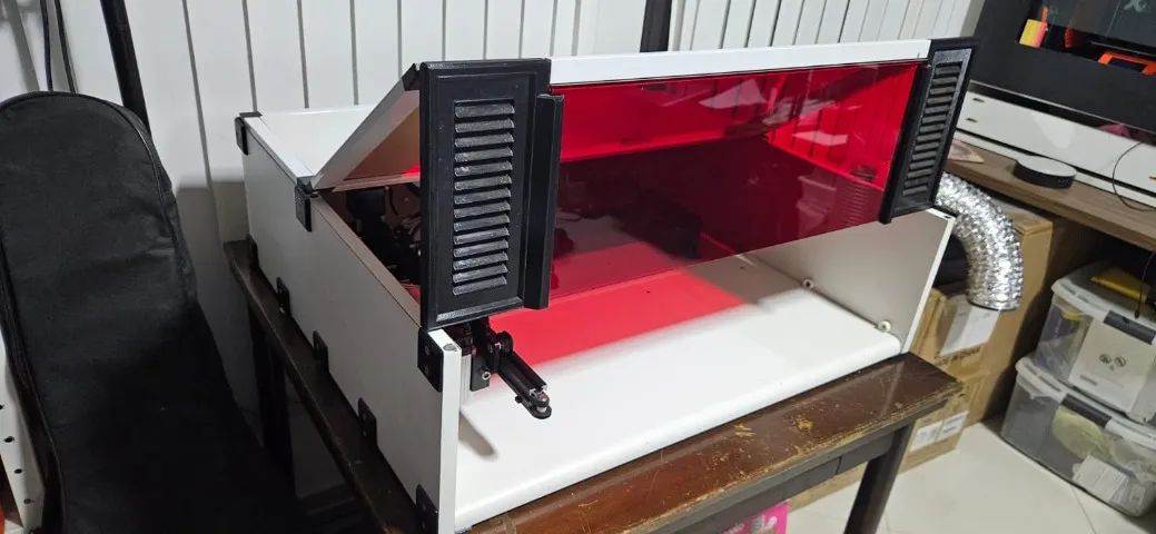 Neje 3 Plus praticamente nova, com upgrades originais Neje e caixa própria para gravação - Foto 6