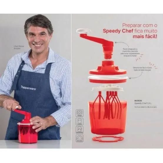 Speedy Chef - Batedeira de Mão 1,2 Litros - Foto 4