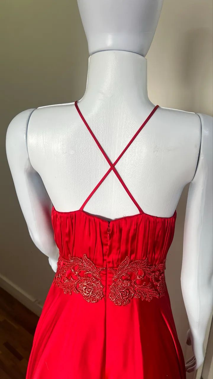 Vestido de festa vermelho  - Foto 5
