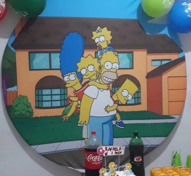 Painel de festa Simpsons