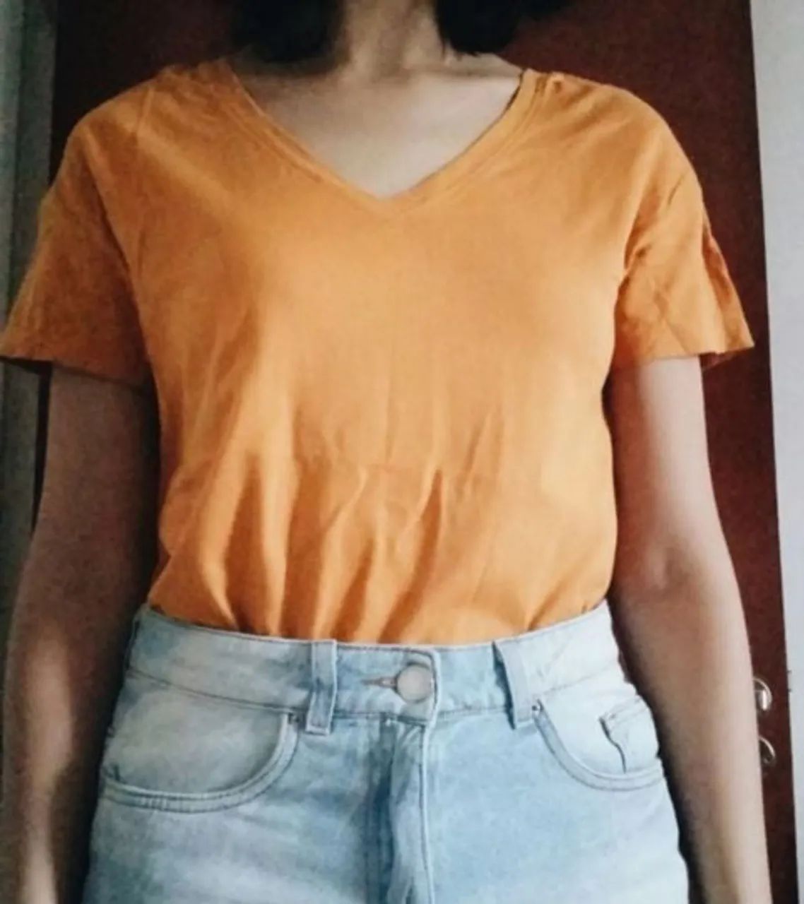 Camiseta amarela Zara