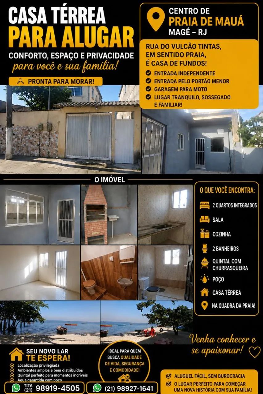 Casa aluga Centro de Praia dr Mauá 