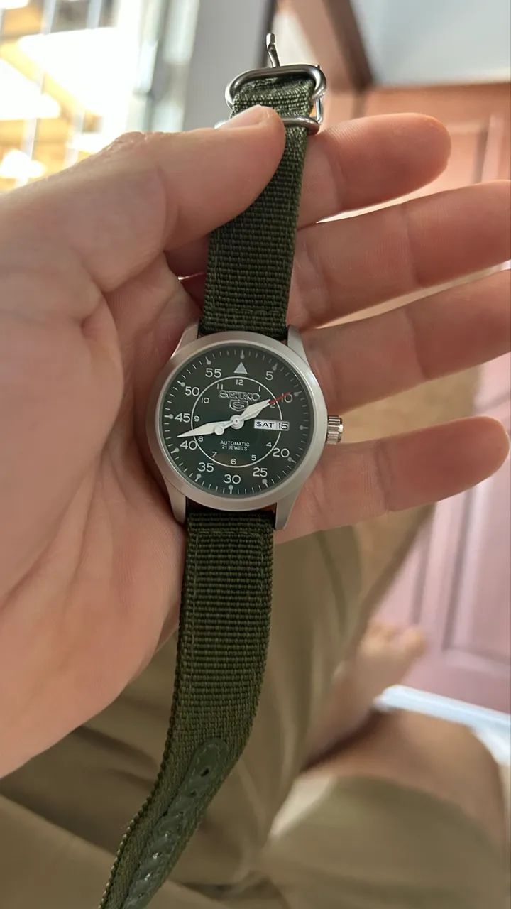 relógio seiko 5 field automático verde - Foto 2
