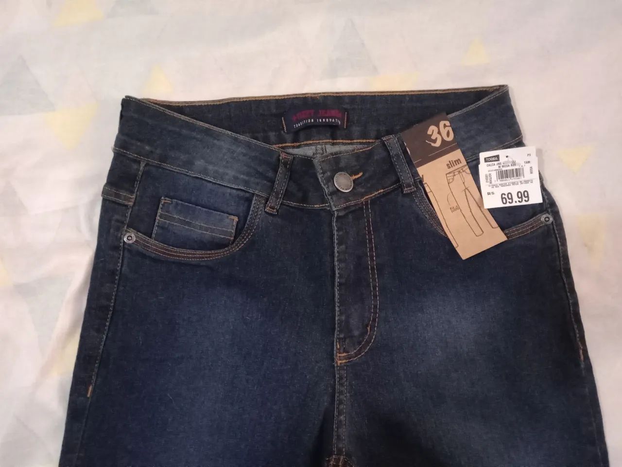 Calca jeans Slim Fit+justo n 36 - Foto 3