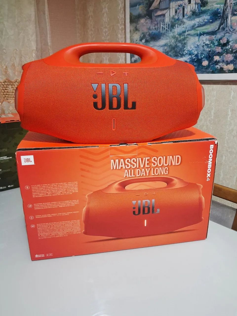JBL Boombox4 na cor Laranja