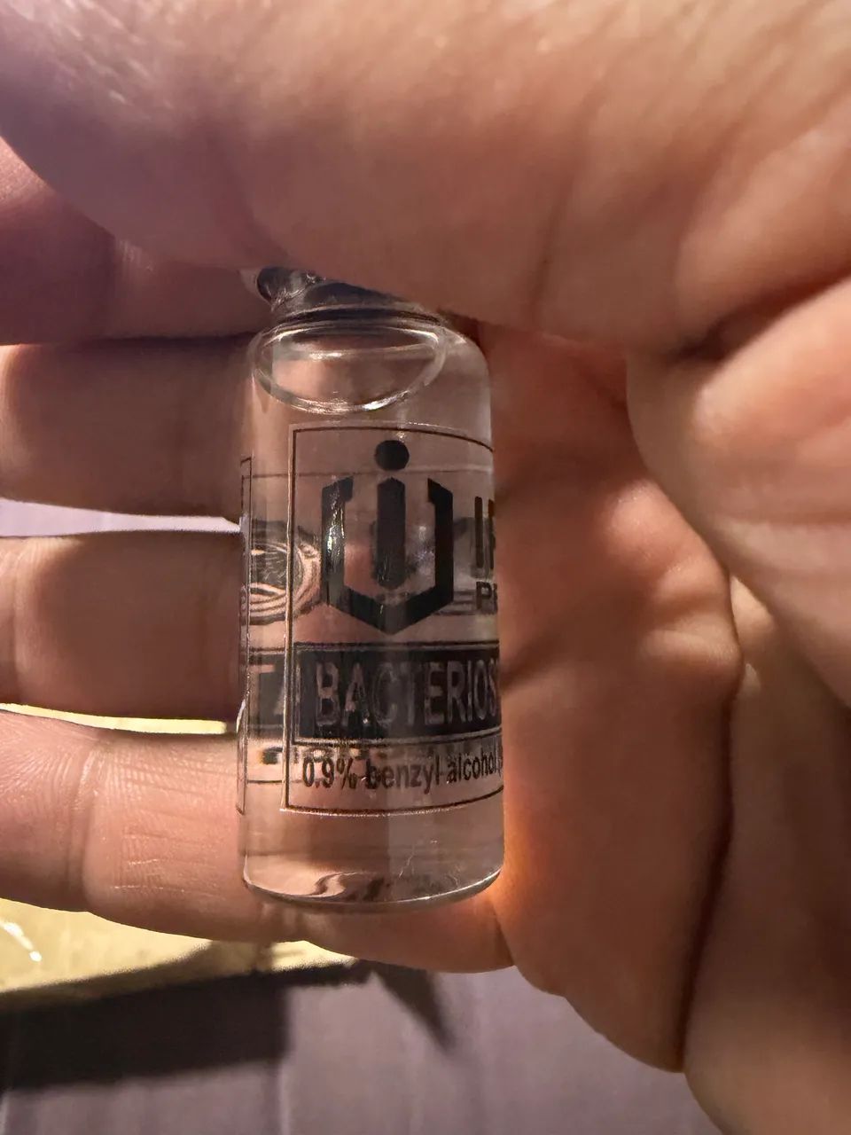 Água estéril para peptídeos 