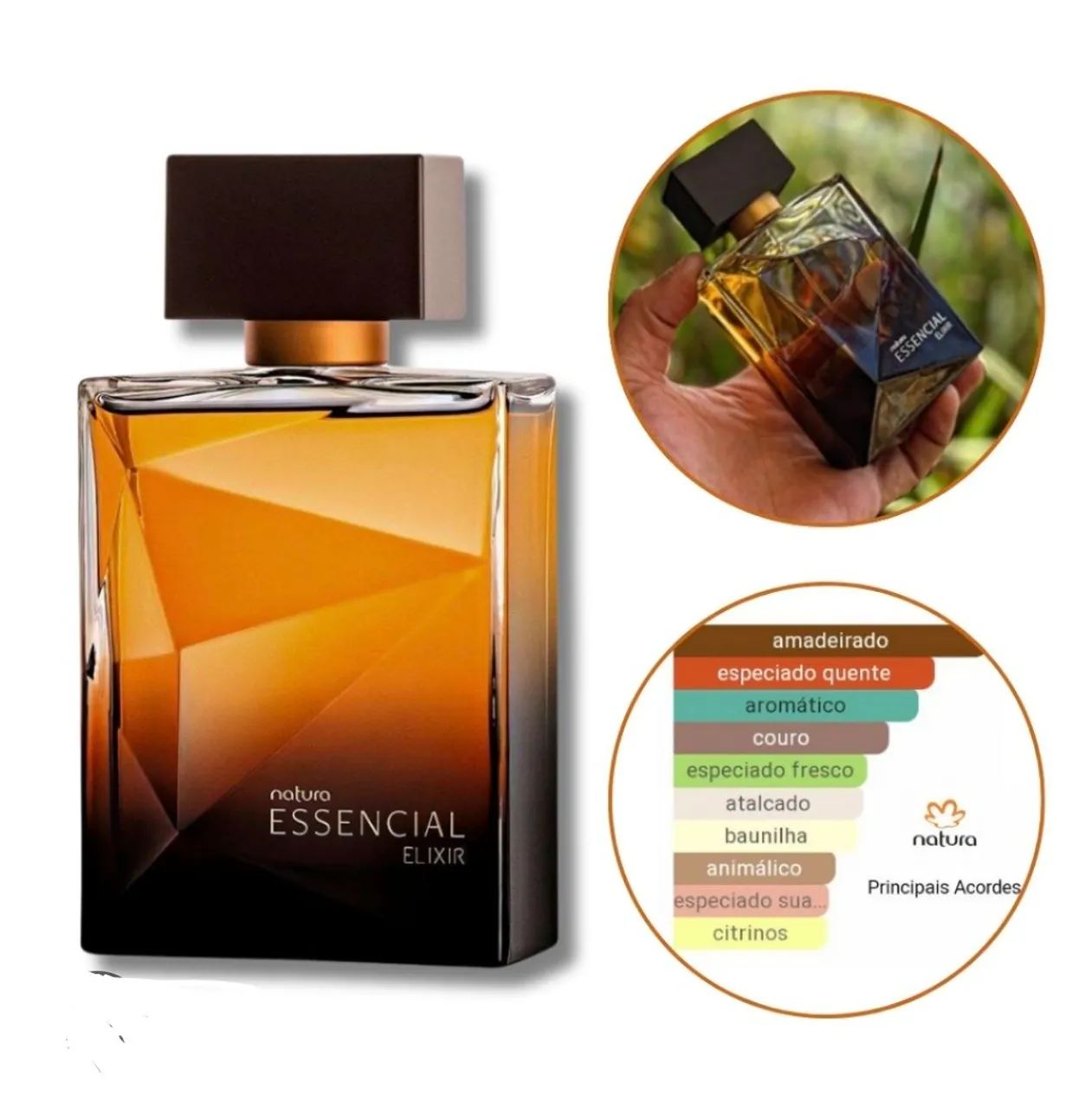 Essencial Elixir Perfume Natura Masculino 100ml  - Foto 3