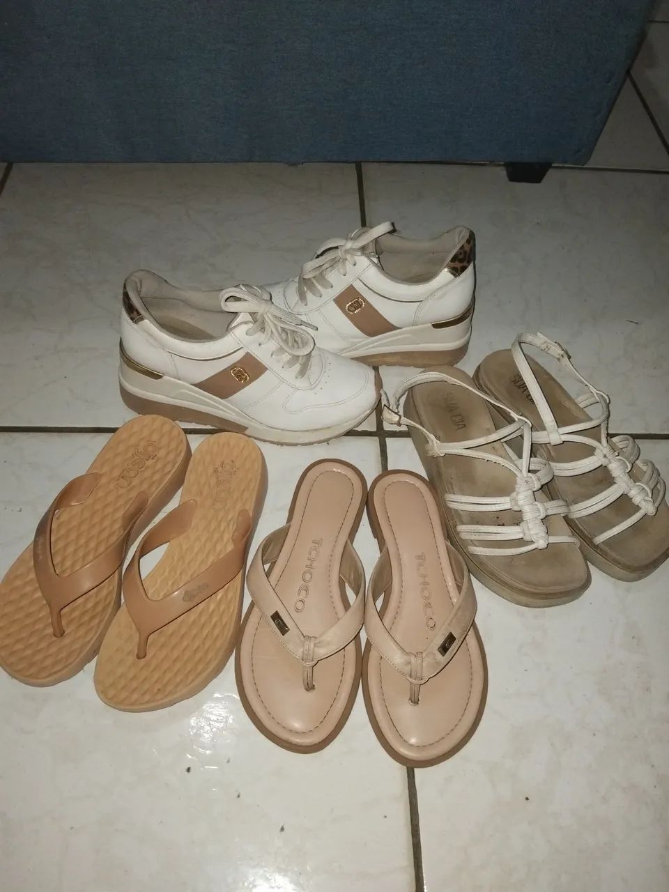 Lote de sapatos número 35 usados 