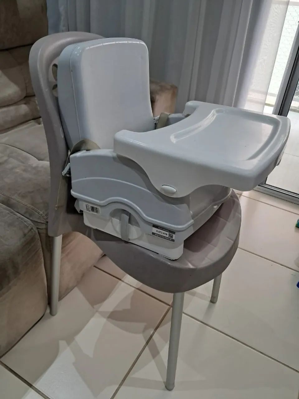 Cosco Kids, Cadeira de Refeição Portátil Smart, Gelo - Foto 2