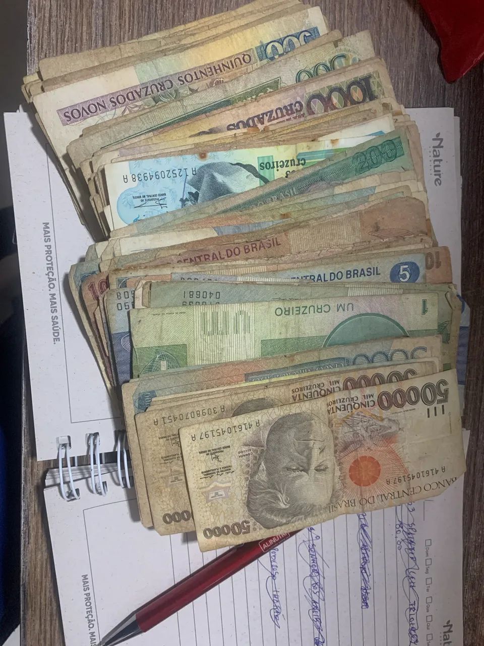 lote de cédulas antigas