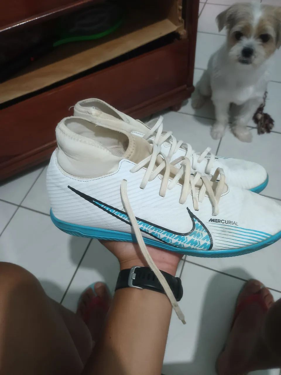 Chuteira mercurial futsal tamanho 40 - Foto 5
