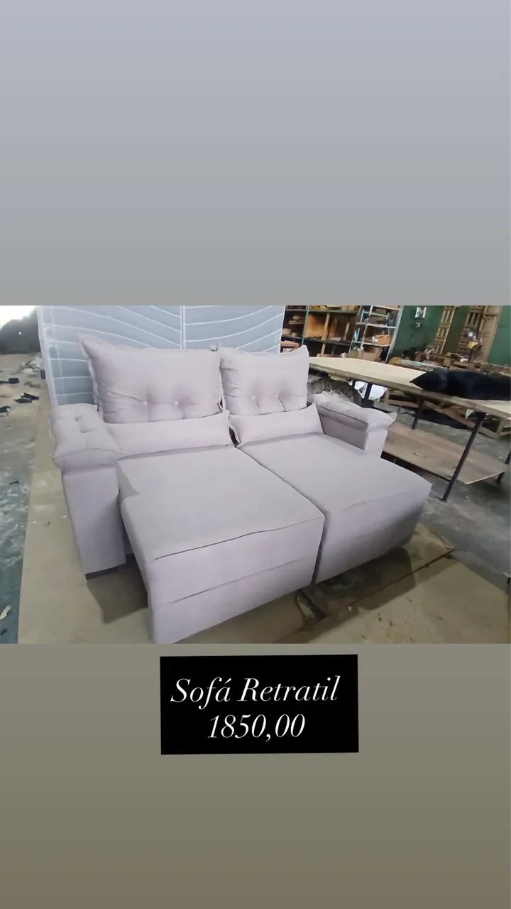 SOFÁ RETRATIL COM PILOW 1850 