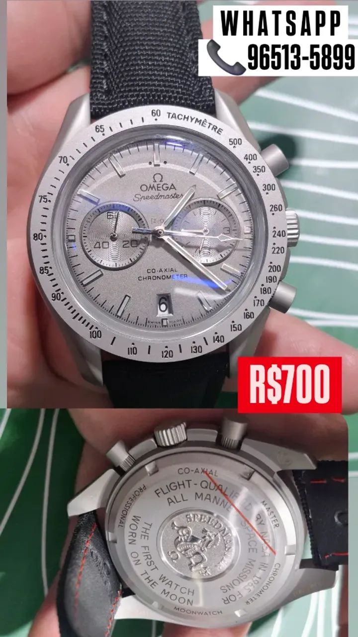 Relógio OMEGA SEAMASTER EM TITÂNIO COM PULSEIRA DE COURO - Foto 2