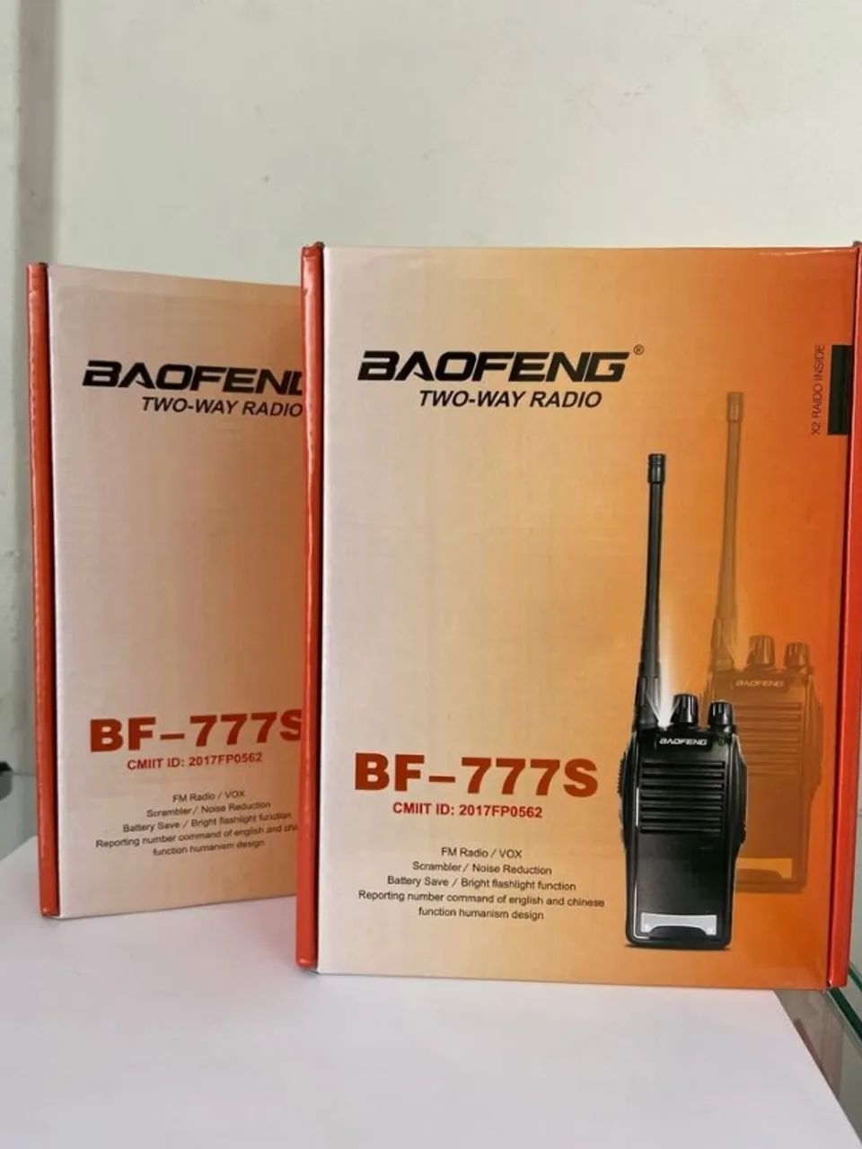 Par Rádio Comunicador Baofeng BF-777S Walkie Talkie 16 Canais Profissional - Foto 4