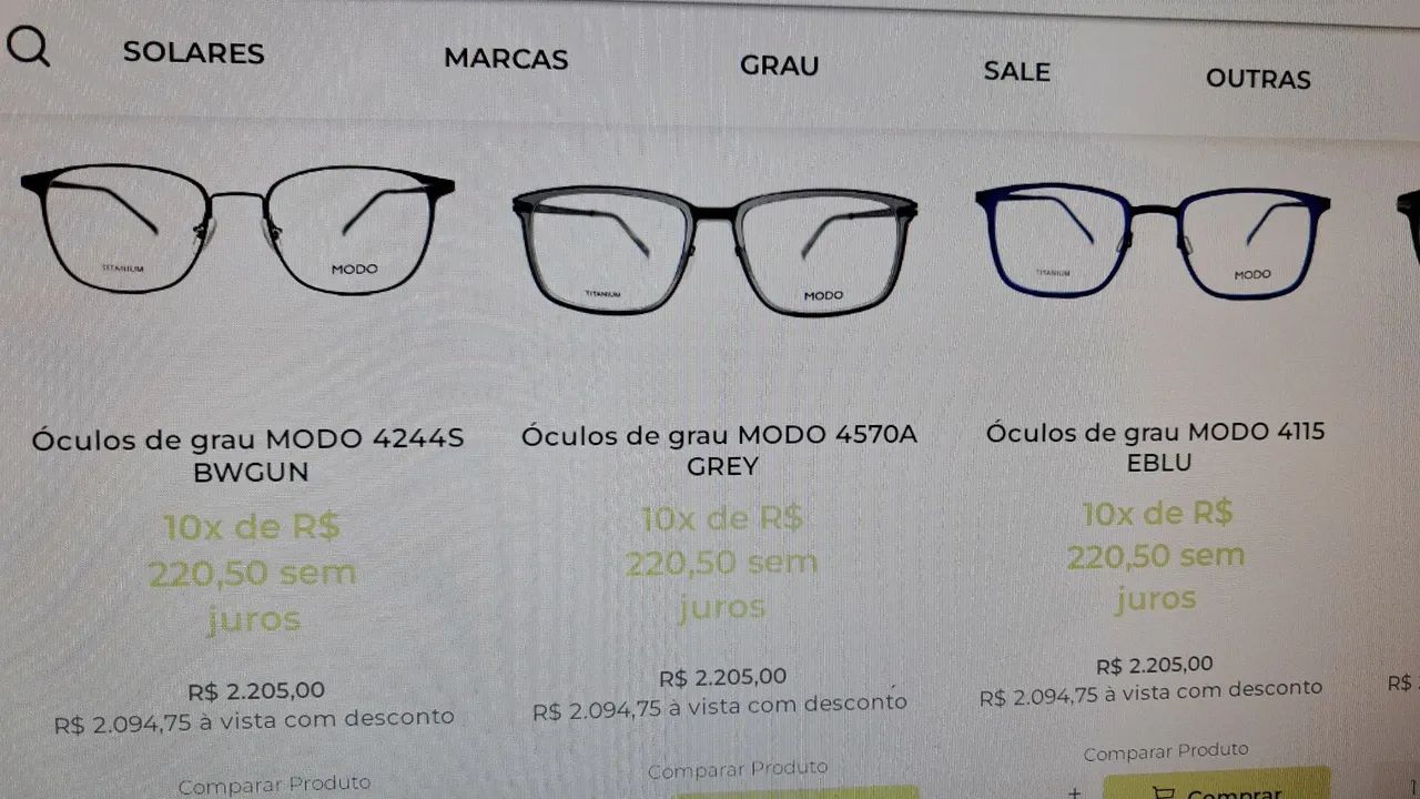Armacao de oculos masculino marca Modo em dinheiro  - Foto 3