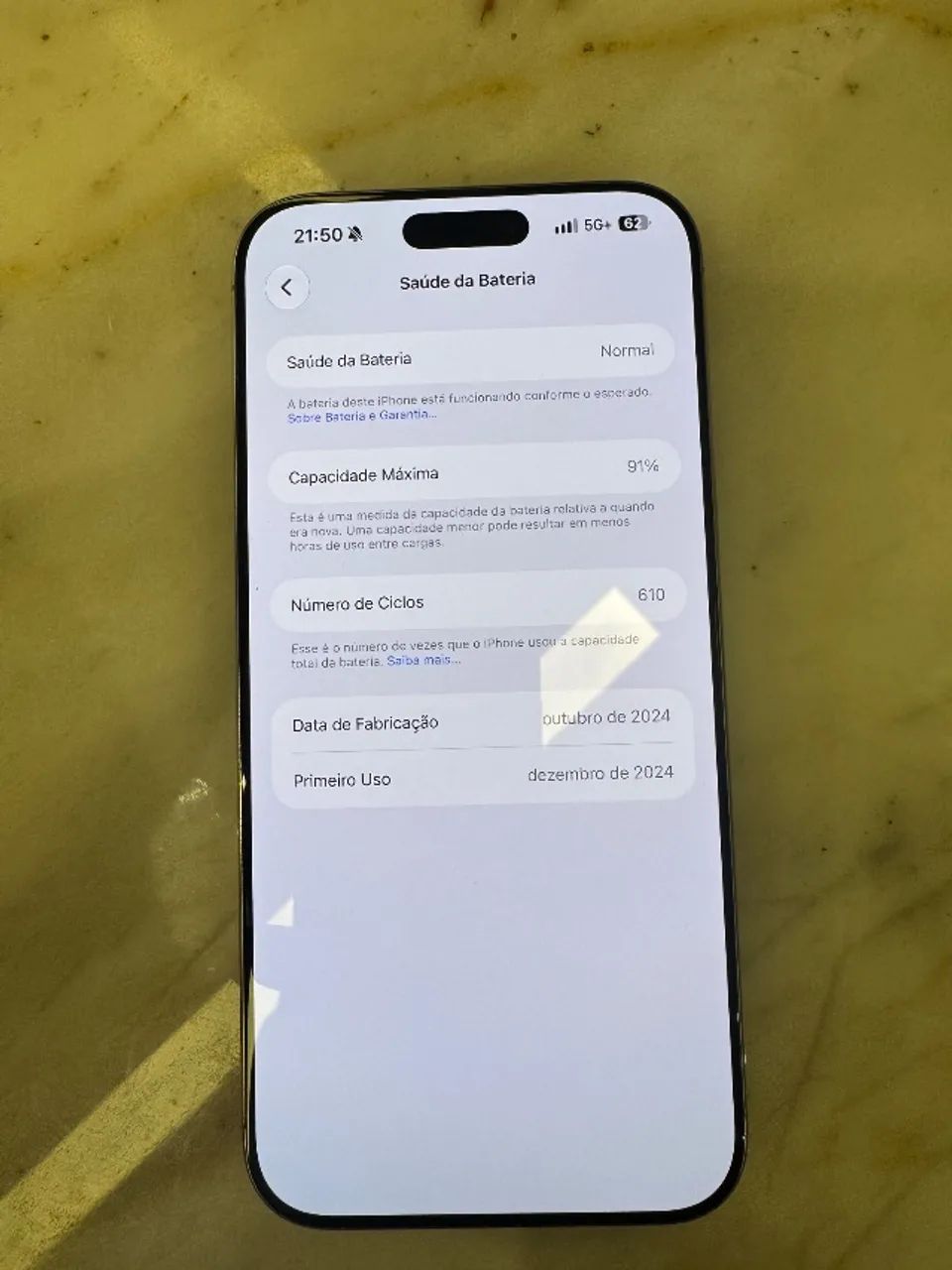 iPhone 16 Pro Max 256GB - Impecável, sem marcas - Com Caixa