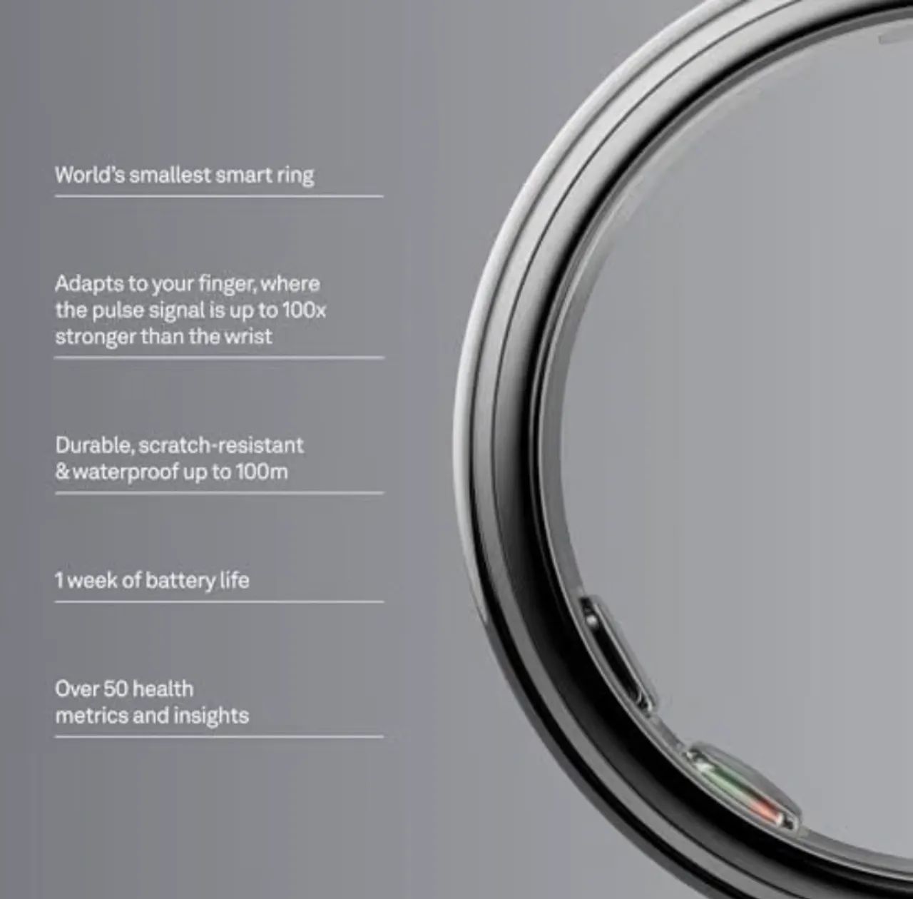 OURA RING Anel Inteligente 