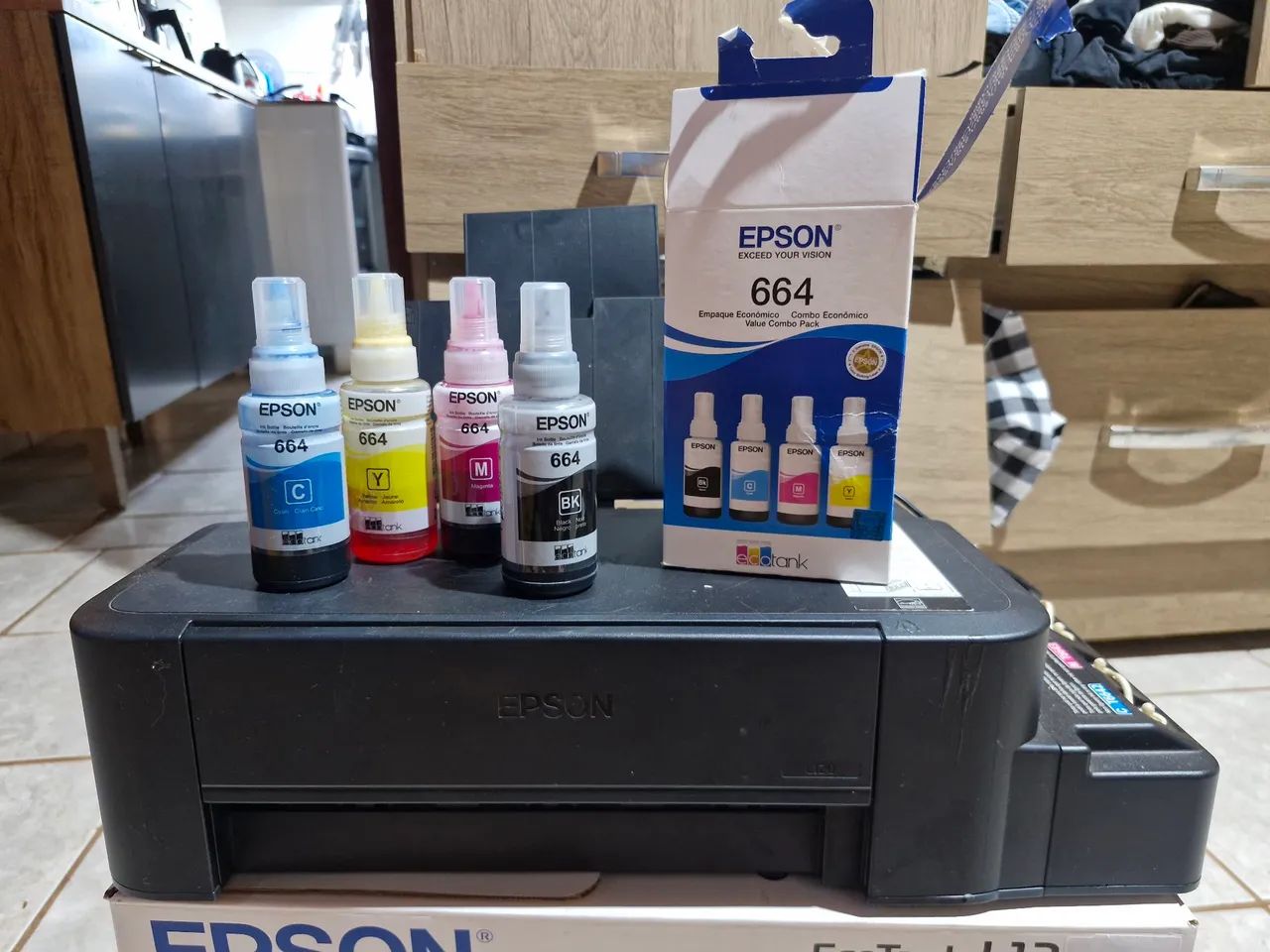 IMPRESSORA EPSON L120 + TINTAS