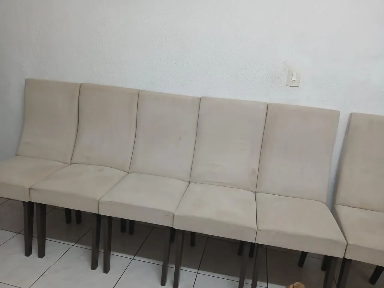 Mesa de vidro quadrada 6 cadeiras - Foto 4