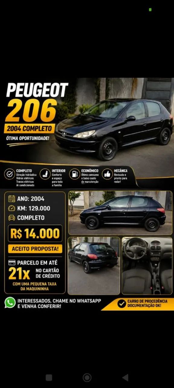Peugeot 206 Soleil 1.0 16V 5P 2004
