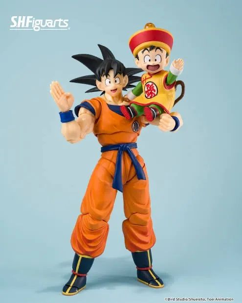 Boneco Goku e Gohan nuvem lacrado 