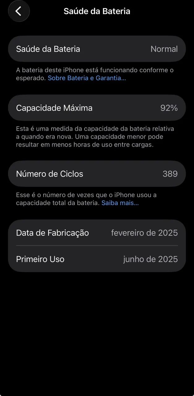 iPhone 16e 256GB impecável - bateria 92%  - Foto 4