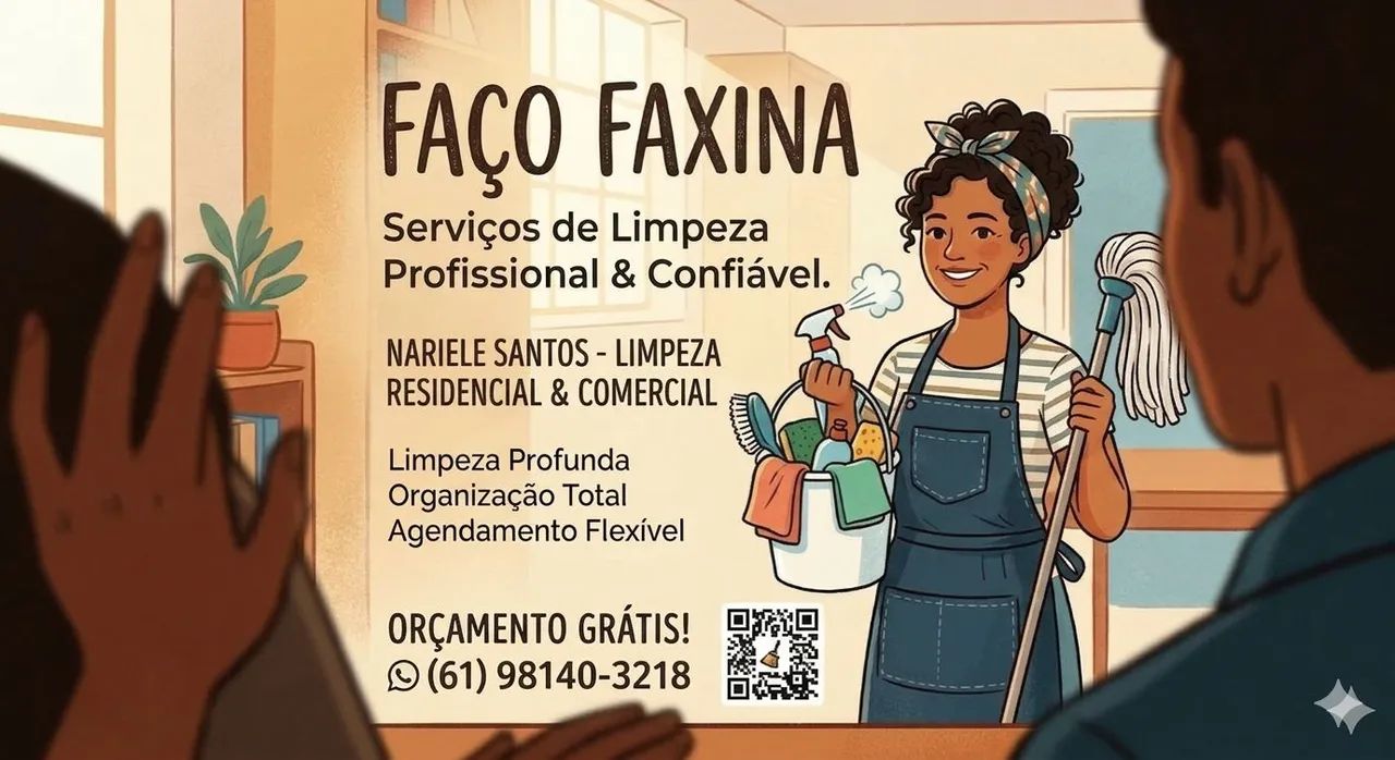 Faço faxina residencial e comercial 