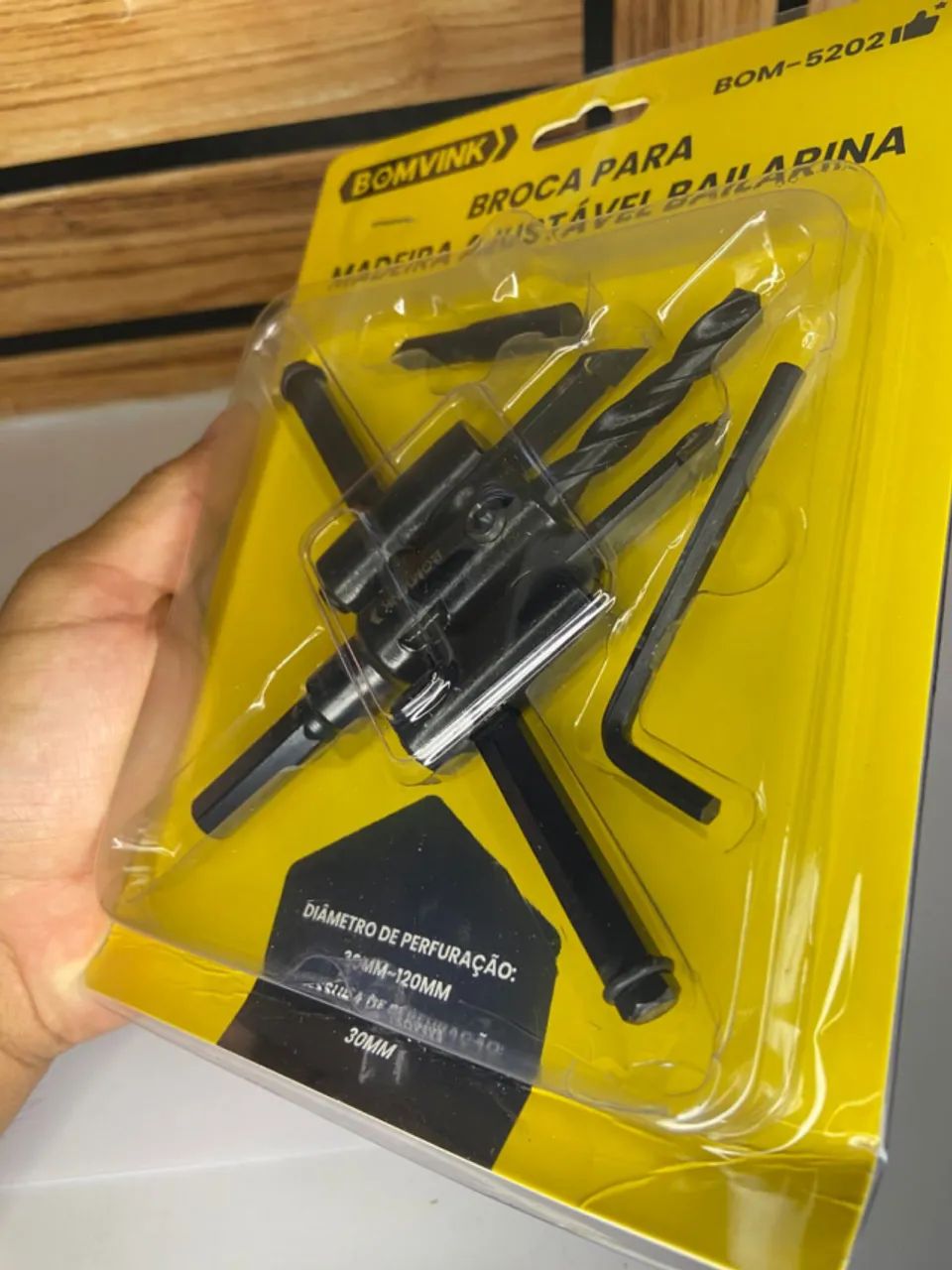 BROCA PARA MADEIRA AJUSTÁVEL BAILARINA BomVink BOM-5202